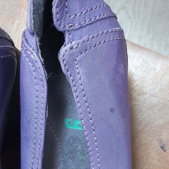 Groundhog purple wedge slip-ons - Picture 4 of 8